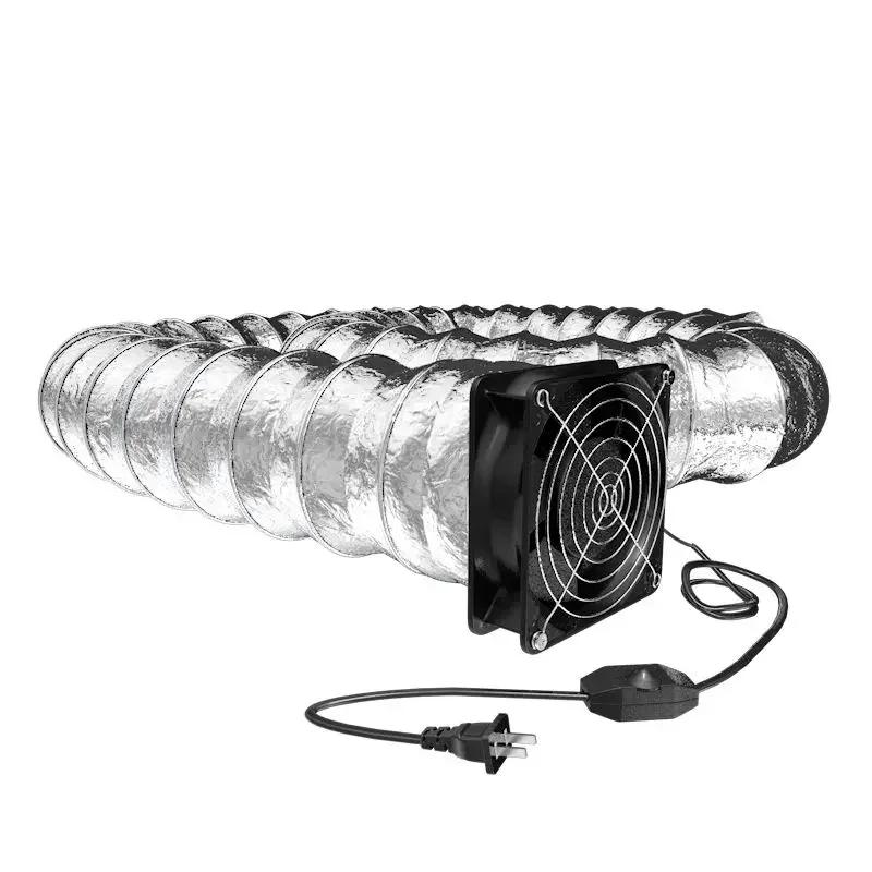 Electric Smoke Absorber Fume Kitchen Exhaust Fan Mini Extractor Bathroom Toilet Fan Duct Fan with 2m Tube