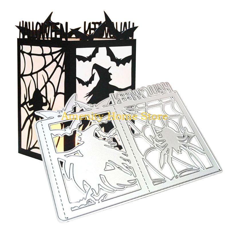 F26C Halloween Witch Metal Cutting Dies Stencil DIY Scrapbooking Album Stamp Paper Ca