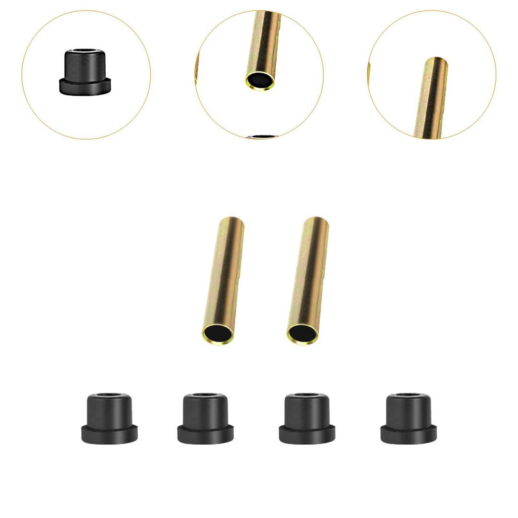 Golf Cart Front Rear Leaf Spring Bushing Premium Rubber Iron Sleeve Kit for Club Car Accessories