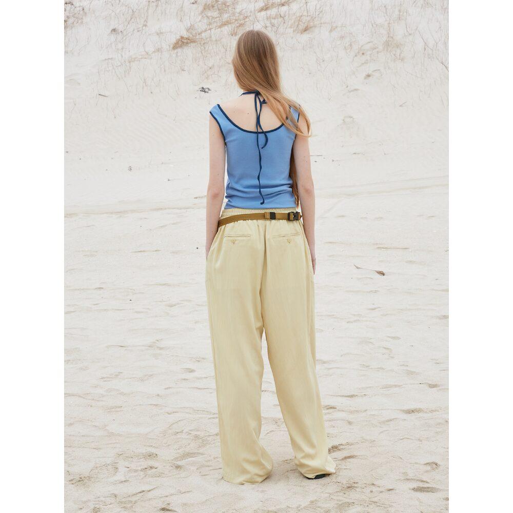 Saendeusaundeu (Women) String Layered Sleeveless Light Blue