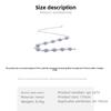 Mary Turquoise waist chain - women's versatile alloy chain with floral gemstone accents