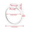 HDBUBALUS Motorcycle Speedometer Trim Ring Bezel Visor Cover for Trike Aluminum 4-inch Harley-Davidson Sportster, Dyna, Breakout, Touring, Electra,