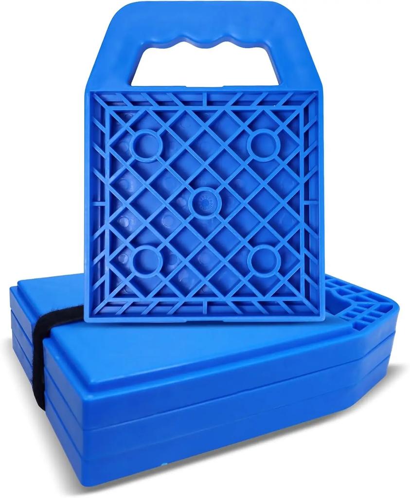 Evite que os Macacos Afundem Almofada Antiderrapante para Macaco de RV Resistente às Intempéries Nivelamento Estabilização Almofada Bloco para Macaco para Autocaravana Caravana Reboque