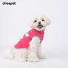Dog autumn and winter warm vest candy color two legs fleece pocket zipper wear small and medium dog clothes