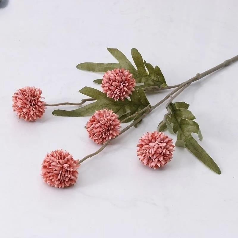 50cm Bouquet Fiori Artificiali Piante Con Gambi Crisantemi Decorazione Stanza Casa Fai da Te Tavolo da Pranzo Matrimonio Decorazioni Accessori