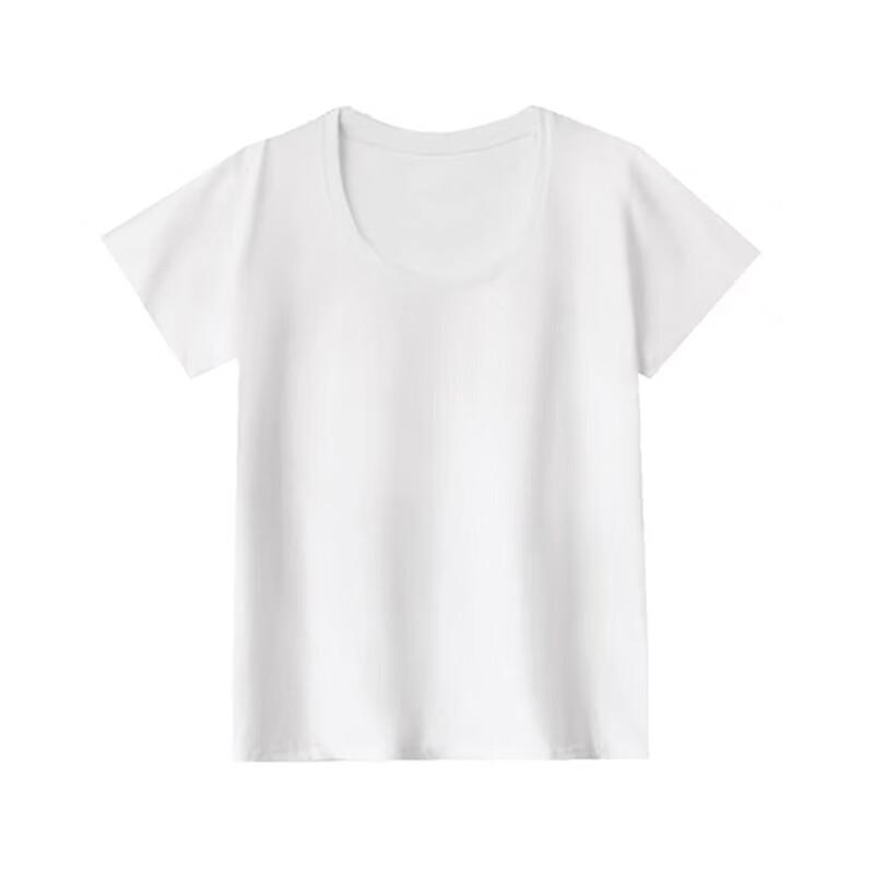 Shuangxing Women's U-Neck Cotton T-Shirt
