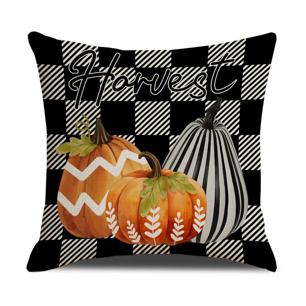 

Осенняя клетчатая наволочка с буквой на День благодарения, наволочка для дома, дивана, подушка для спальни, чехол для подушки 45 * 45Cm (excluding pillow core)