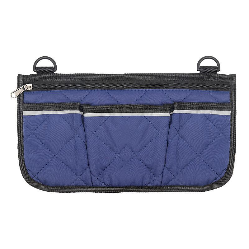 Reflective Wheelchair & Stroller Armrest Organizer with Multifunctional Pockets