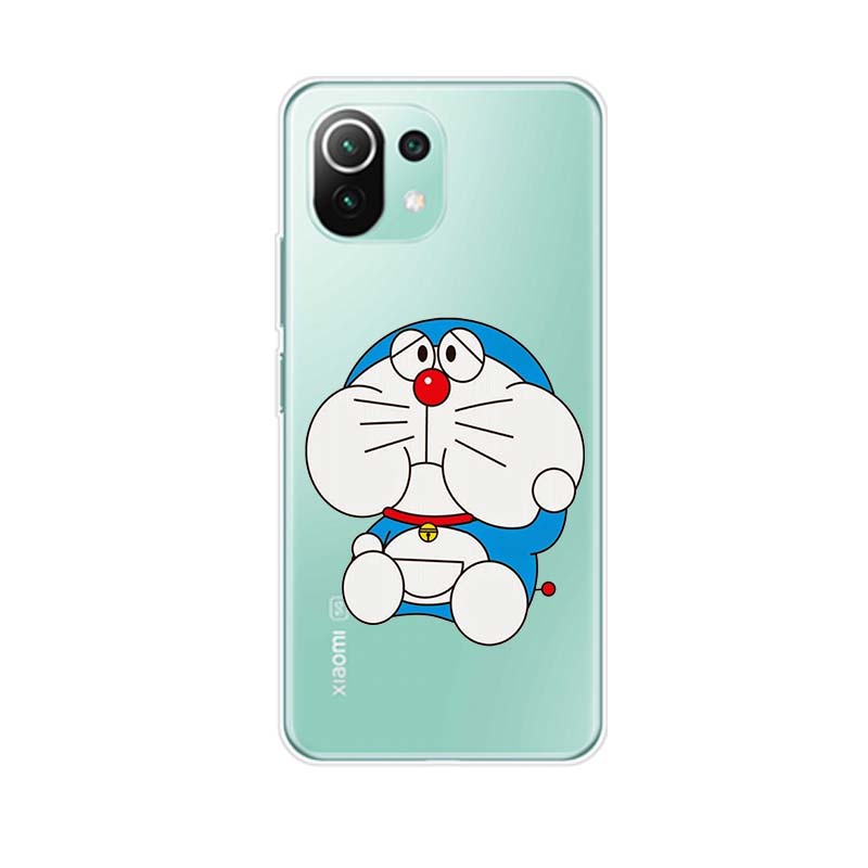 Cute Doraemon Soft Silicone Cover For Xiaomi Mi Note 11 11i 10i 10T 10 9T 9 SE Lite Pro Ultra Phone Case