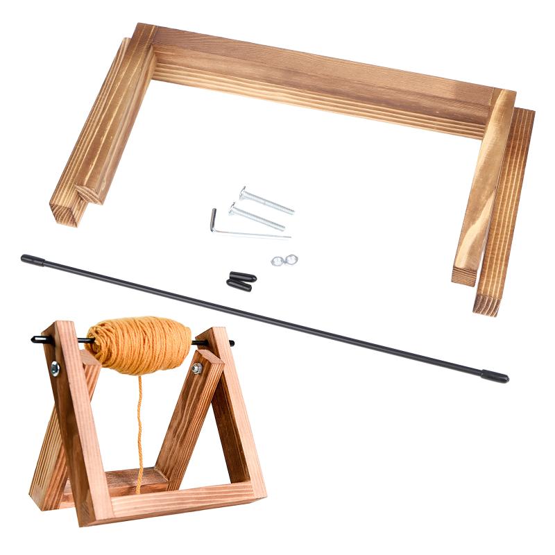 Holz-Garnrollenhalter Schreibtisch-Garnständer Bandlager Bandlagerregal Wollknäuel Handstrickwerkzeug Massivholz-Spulenhalter
