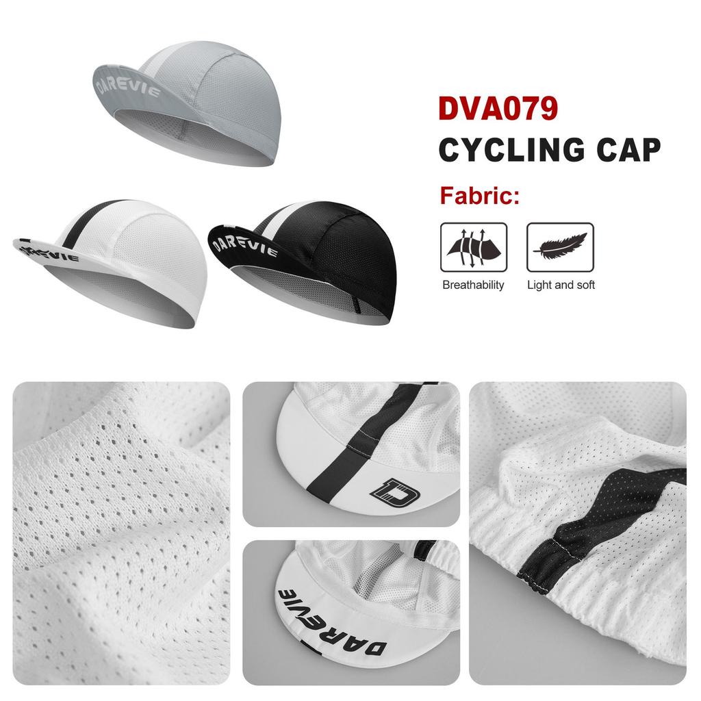 Darevie Quick-Dry Cycling Cap - Summer Sweat-Wicking Road Bike Headset for Outdoor Sports