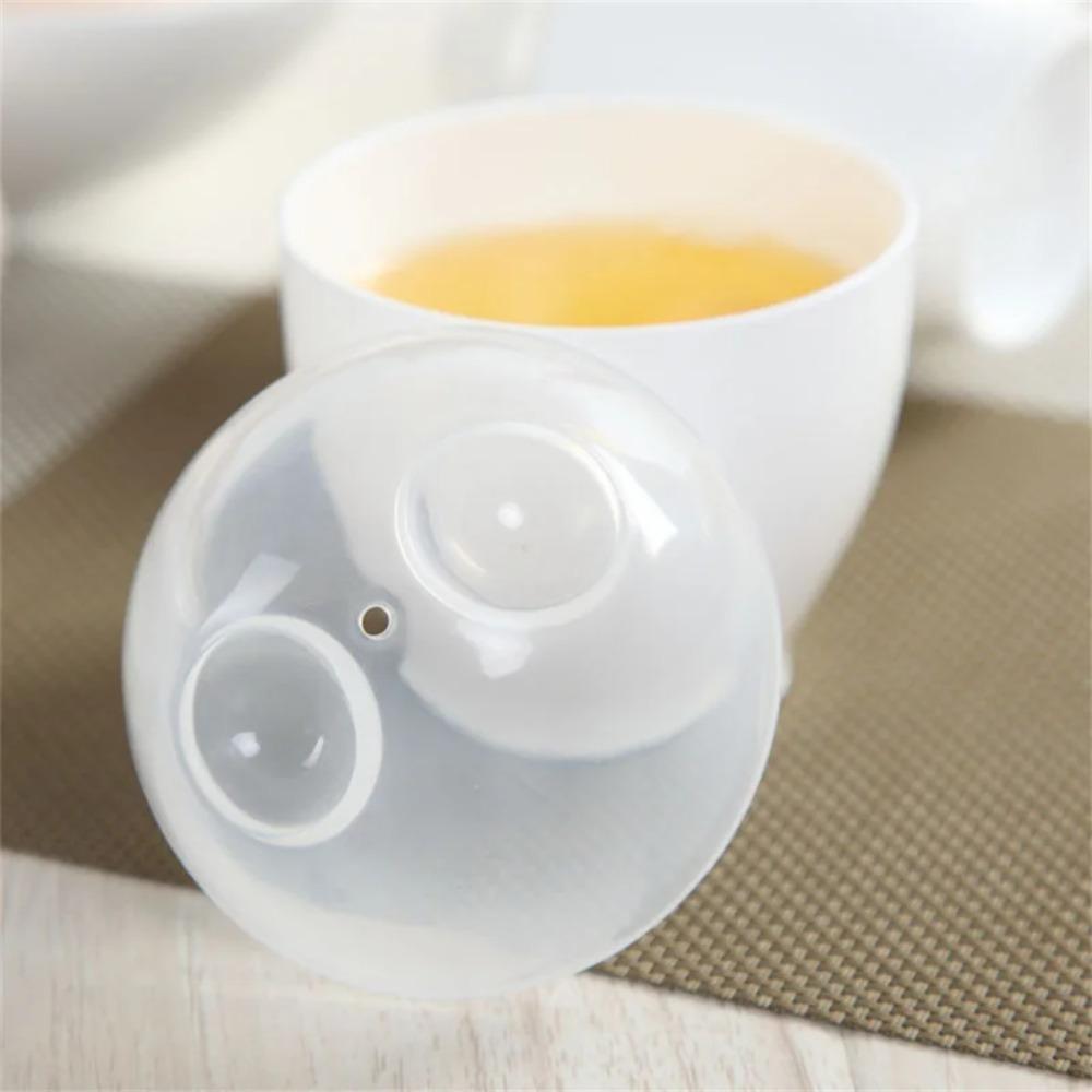 2pcs Heat Safe Steamed Egg Cup Plastic Egg Boiler Poratble Microwave Egg Cooker  Breakfast