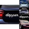 Hochwertige Weiße Dapper Auto Styling Aufkleber Decals Für Front- Und Heckscheibe Fenster Türdekor