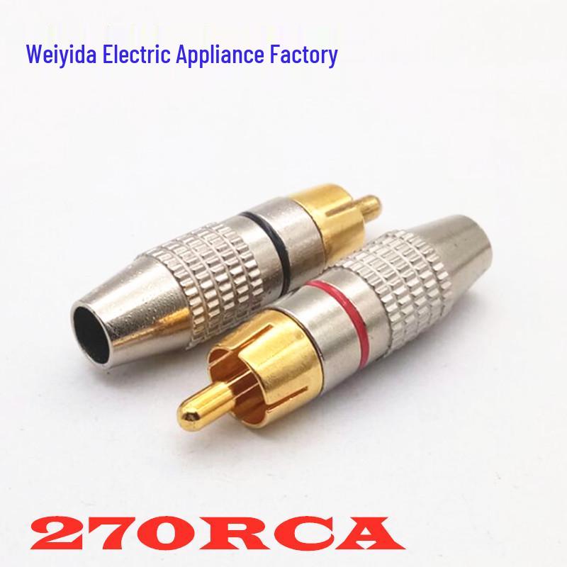 

Solderless RCA Lotus AV/Audio Plug