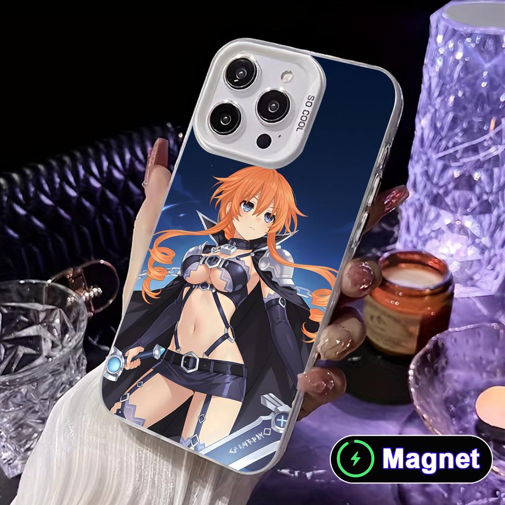

Date a Live Yamai Kaguya White Translucent MagSafe Mobile Phone Case for iPhone 17 16 15 14 13 12 11 X XR XS Air Pro Max Plus iPhone 14