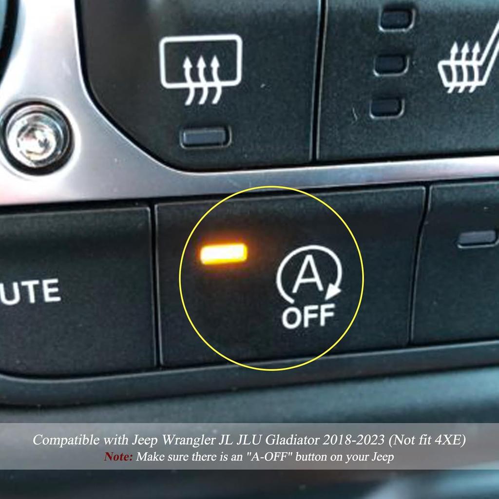 Upgrade Auto Start Stop Eliminator Compatible for Jeep Wrangler JL JLU JT Gladiator Accessories 2018-2023, Car Stop Start Engine System