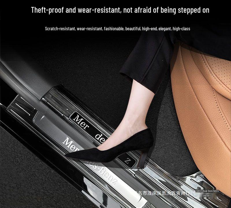 Mercedes-Benz E-Class E300L/E260L 2024-25 Door Sill Scuff Plates & Trunk Protector Welcome Pedal Decoration