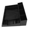 Shaving Supply Organizer Compartmentalized Anti Slip Large Capacity Storage Box for Bathroom