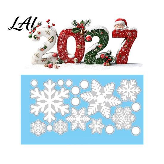 Festive Home Window Ornaments 2027 Christmas Static Clings Snowman Snowflake Holly Glass Stickers Clear Vivid Film Reusable Xmas Decals for