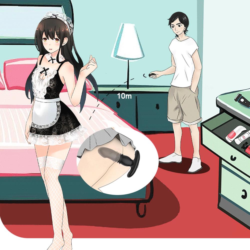 Prostata-Massagegerät, Herren-Teleskop-Fernbedienung, Analplug, Sexspielzeug, Vibrator, Paare, Sexspielzeug, Sexspielzeugladen