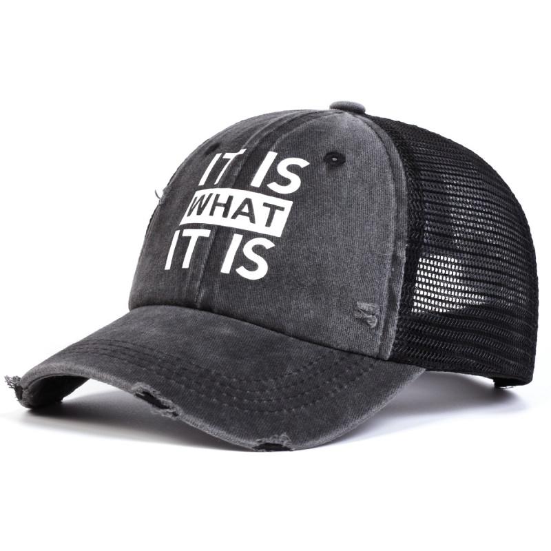 Letter Embroidered Baseball Cap for Women Spring Summer Outdoor Unisex Water Wash Snapback Hat Sports Casual Men Hip Hop Hat