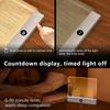 Yousheng Book Light Rechargeable Clear LED Flat Reading Light Dimmable Panel Plate Lamp with 3 Colors And Timer Full Page Light for Readers Book