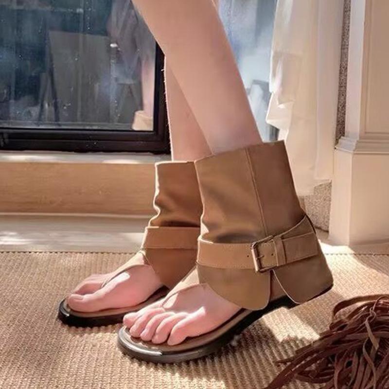 Fashion Flats Clip Toe Women Sandals Fashion Dress Cozy Shoes Designer Casual Shoes Summer Woman Slippers 2025 New Trend Lady Chaussures