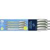 Schneider Writing Instruments Slider Rave XB Trend 25, Box 4 Pieces Assorted 132664 Ballpoint Pen Writing Color: Blue 4 Pc(