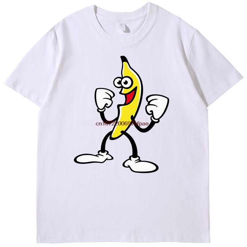 Happy Banana Fashion Graphic T Shirts Summer Tees Tops Cotton New Shirts And Tshirts Unisex Breathable Printing T Shirt
