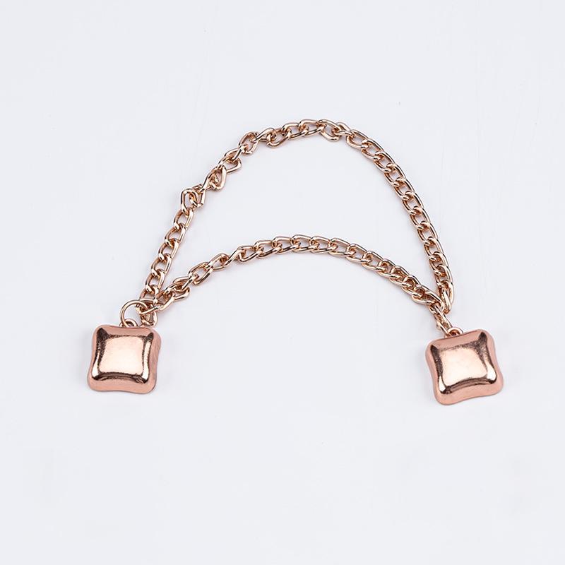 Wielofunkcyjny Magnetyczny Klips do Ubrań z Łańcuszkiem Metalowe Guziki Klips Ubrania Szalik Nogawki Spodni Mankiet Mocujący Magnes Pin