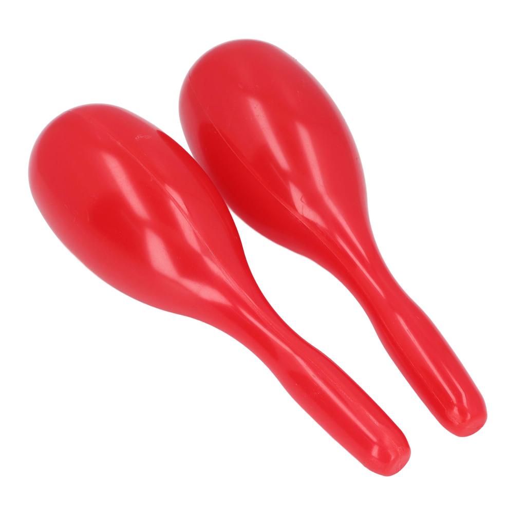 2 Stück Musik Maracas Oval Geformte Kunststoff Handperkussion Rassel Musikinstrument für KTV Party