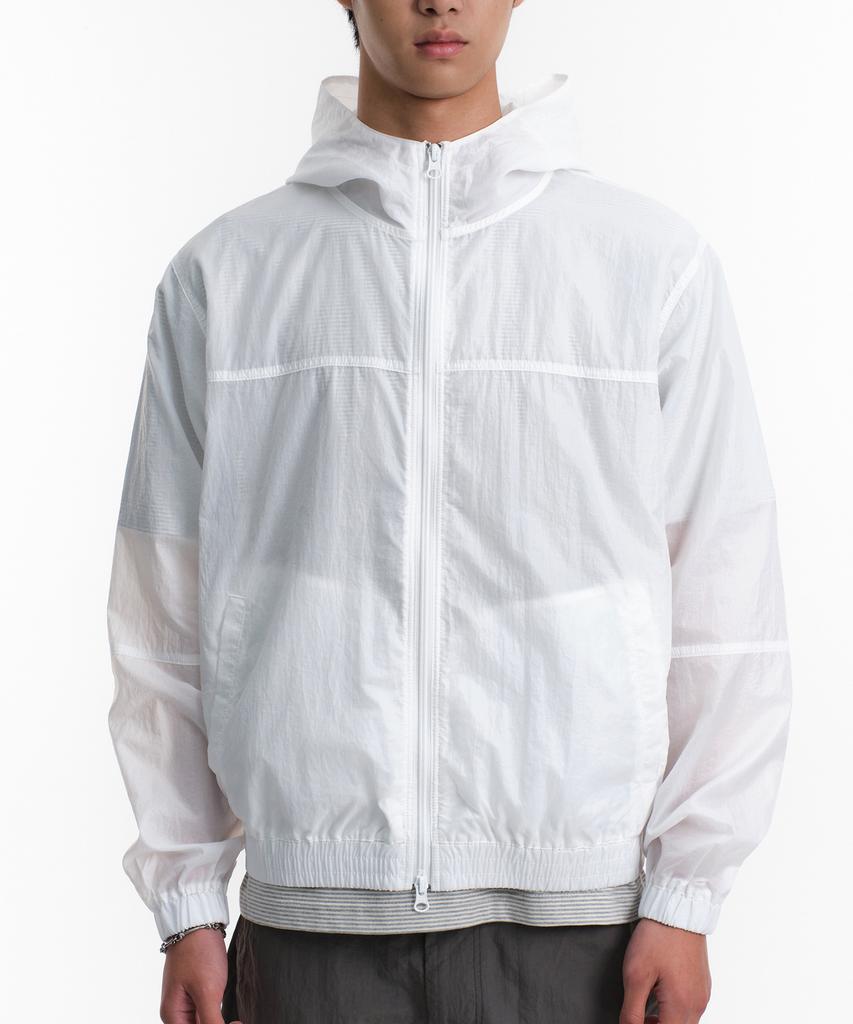 Divein Sheer Nylon Jacket (White)