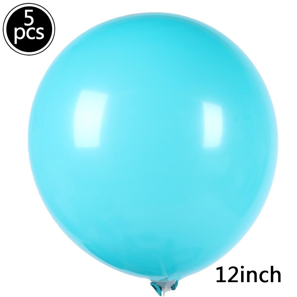 5pc/set 12in Solid Color Latex Balloon Birthday Wedding Anniversary Party Venue Decoration Room Decoration Party Supplies