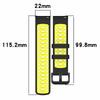 22mm Silicone Watch Band for Xiaomi Watch S4 Sport/Keep Watch Pilot 1/Samsung Galaxy Watch3 45mm Sport Strap