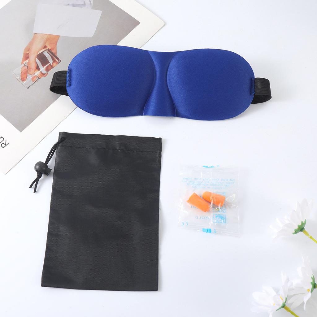 3D Schlafmaske Augenmaske mit Aufbewahrungstasche und Ohrstöpseln für Reisen Yoga Nickerchen Leicht & Atmungsaktiv Augenabdeckung für Frauen Männer