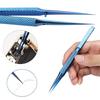 Precision Titanium Zinc Zinc Alloy Tweezers Curved/Straight Tip Precision Tweezers  Motherboard