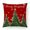 Christmas Imitation Linen Pillow Case Home Decoration Pillow Four-piece Set Sofa Cushion Cover Bedroom Pillow