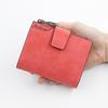New Women's Large-Capacity Frosted Leather Wallet with Zipper, Buckle, and Multi-Card Slots