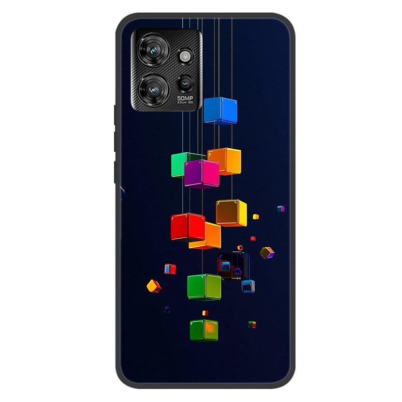 

For Motorola ThinkPhone 5G Case Soft TPU Silicone Back Cover For Moto XT2309-2 Cover Lovely Painted Cat Stars Etui Coque Funda Motorola ThinkPhone