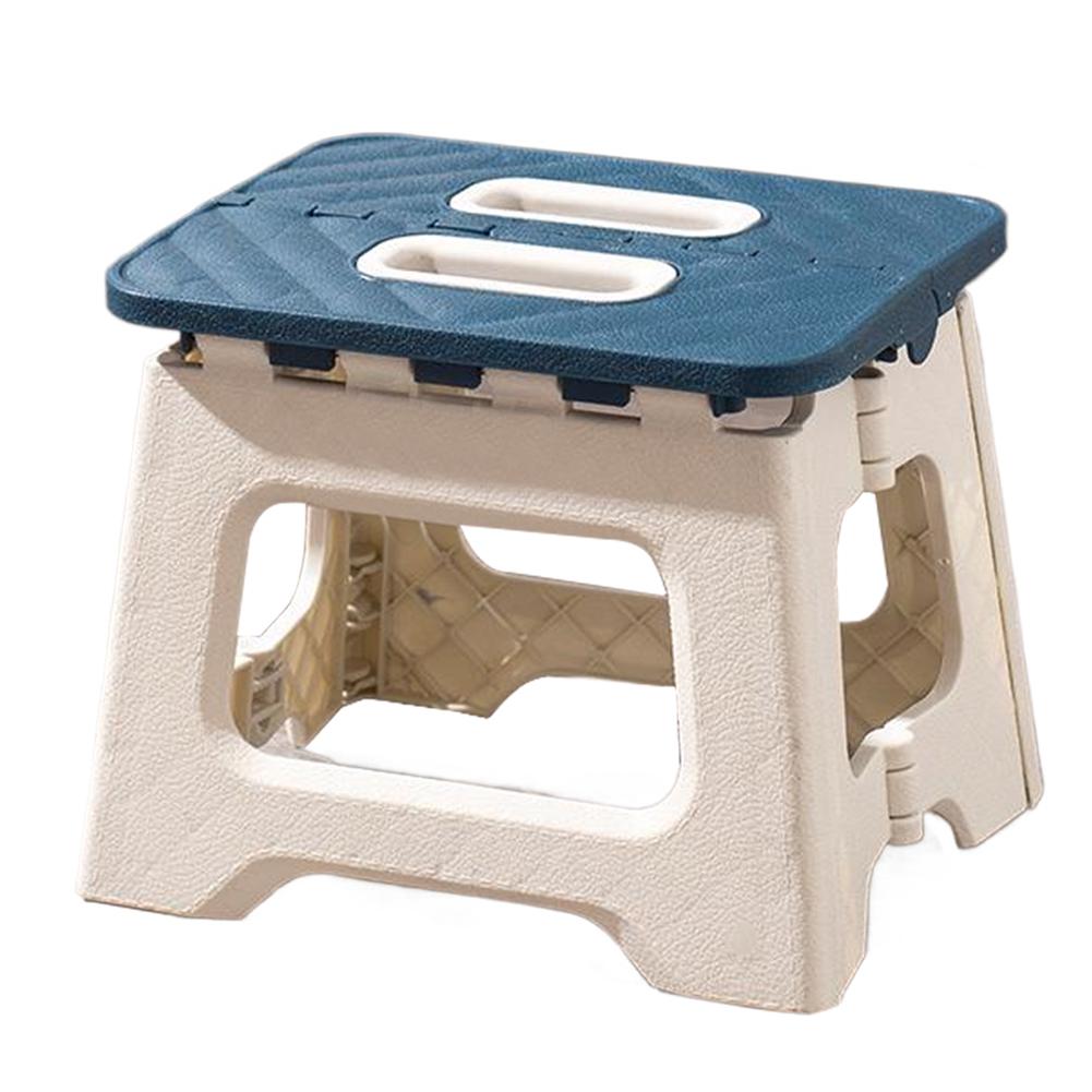 Folding Step Stool with Handle Thickened Footstool Non-Slip Foldable Stool Supports Up To 441LBS for Kitchen Bathroom Bedroom