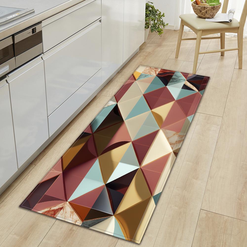 Kitchen Mat Bedroom Non-slip Floor Mat Entrance Door Mat Corridor Living Room Floor Bathroom Door Carpet