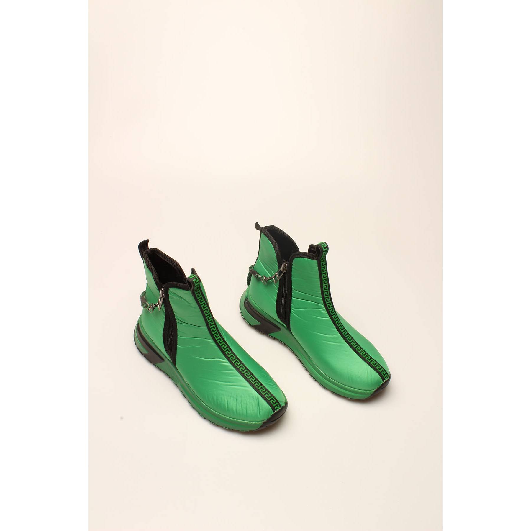 

Женские стильные зеленые парашютные ботинки в стиле ретро