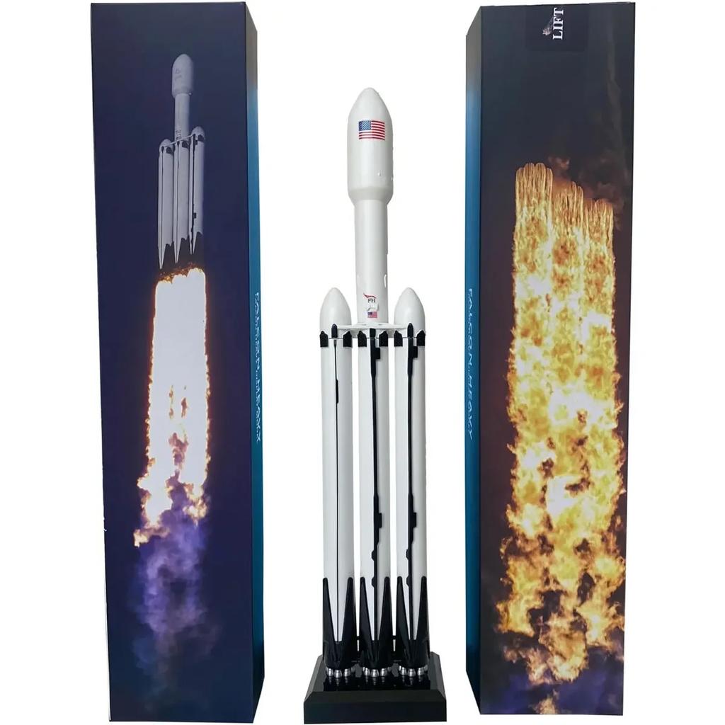 1:233 Falcon 9 Falcon 9 Dragon Těžký Falcon 1:375 Kovový odlévaný model rakety Starship Dekorativní sbírka