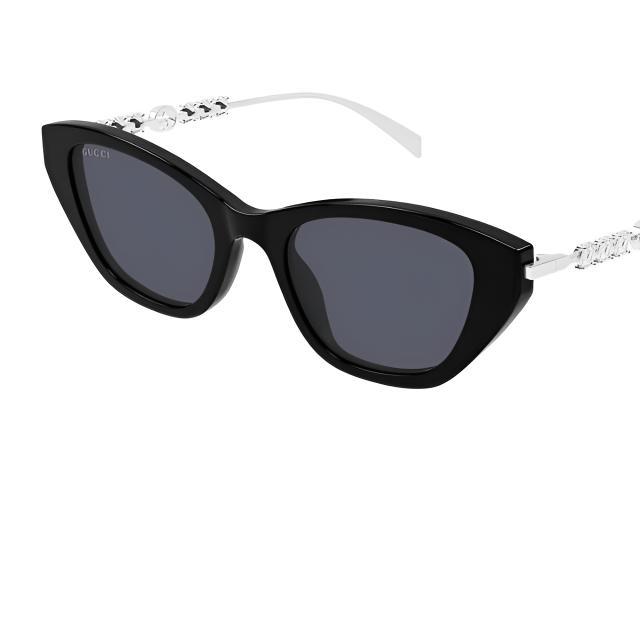 Gucci Unique Design Cat Eye Sunglasses Women sunglasses Black GG1968S00250