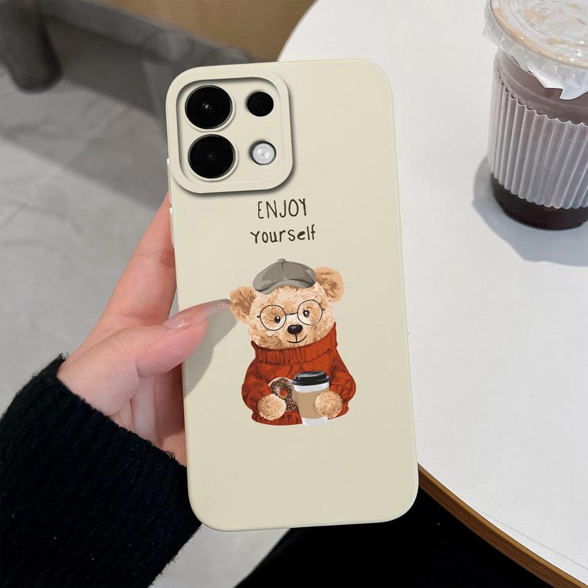 Pro Oppo A5 A5X K13 Realme 9 8 5 7 10 Pro Plus Pouzdro na telefon Vzor roztomilého medvídka Měkký silikon Profesionální protiskluzový ochranný kryt Pro Oppo Kryt
