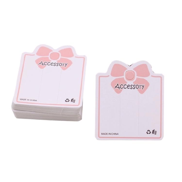 100Pcs Multipurpose Hairpin Display Cards Hairpins Holder Paper Cards for Hair Accessories Small Ornaments Organization