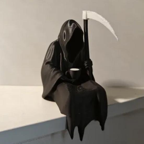 Gothic Desktop Sculpture Handmade Art Ornaments Mysterious Fantasy Figure Halloween Theme Garden Shelf Decoration