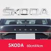 For Skoda FABIA KAMIQ KAROQ KODIAQ OCTAVIA RAPID SUPERB YETI Car Trunk Letters Emblem Logo Sticker Front Rear Badge Accessories  aqr888