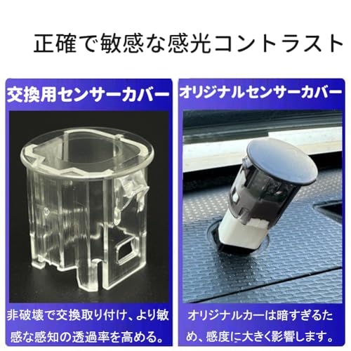 Makuki Auto Light Sensor Cover Compatible with SUZUKI Translucent Clear Auto Light Sensor Conlight Cover Adjusts Auto Light Sensitivity Automatic