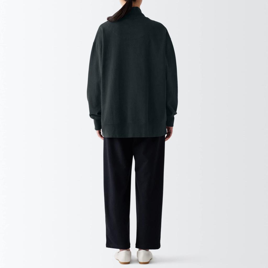 MUJI Women's Yak Blend Turtleneck Sweatshirt BBT47A2A Black Free Size